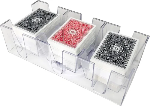 Miniatura 3 de Yuanhe - Bandeja giratoria para cartas de 9 barajas, soporte para cartas