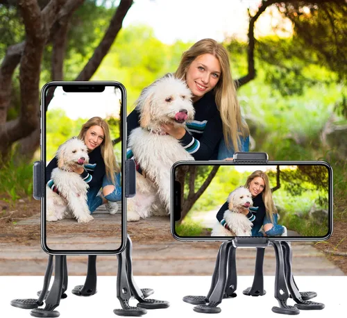 Miniatura 2 de Trípode de pulpo para teléfono celular, soporte universal para teléfono inteligente, trípode de pulpo, 8 patas para todos los teléfonos inteligentes