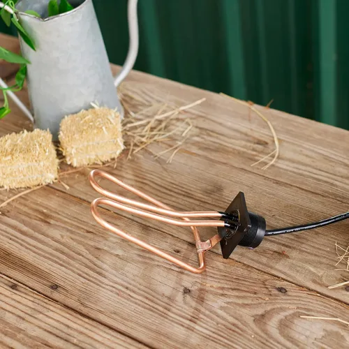 Miniatura 5 de Farm Innovators DPH-15 - Calentadores de tanque de agua para exteriores, tapón de drenaje de tanque de ganado, descongelante de agua diseñado