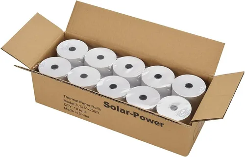 Miniatura 9 de Papel térmico de 2 1/4, 50 rollos para máquina de tarjetas de crédito, rollo de papel de recibo de registro POS (2 1/4 pulgadas x 50 pies)