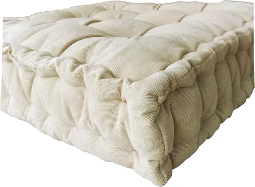 Miniatura 5 de Verpert Almohada de suelo de 25 x 25 pulgadas, cojín cuadrado de meditación, asientos de suelo para adultos, cojín de asiento capitoné de gran