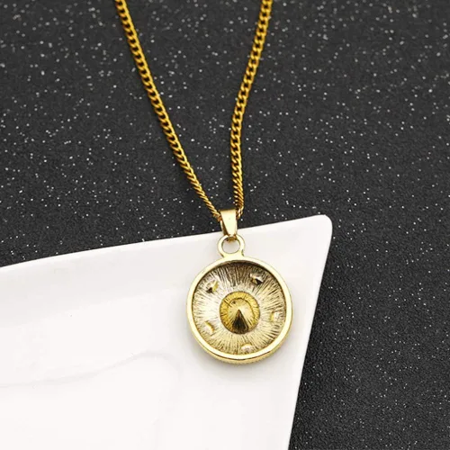 Miniatura 4 de PILLOBOX Thanos Infinity Guantelete Collar Joyería Colgante Juguetes Regalos Para NiñoNiñaHijoHija Metal