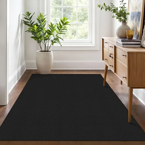 Miniatura 8 de IOHOUZE Alfombra de Área Lavable 4x6 Antideslizante con Respaldo de Goma Alfombras Tejidas para Entrada Interior Alfombras de Dormitorio Alfombra