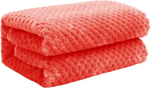 Miniatura 59 de Exclusivo Mezcla - Manta de vellón extragrande para sofá o cama, mantas supersuaves y cálidas con textura de gofre, acogedora, mullida y ligera Azul