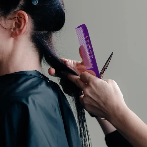 Miniatura 9 de Allegro Combs Peines de cola de rata de 441. 8.5 pulgadas para trenzar o separar dientes finos de cola de rata, juego de peines para peinar