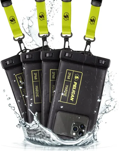 Miniatura 16 de Pelican Marine - Bolsa impermeable para teléfono IP68 con bolsillo de almacenamiento (grande) - Estuche impermeable flotante para teléfono