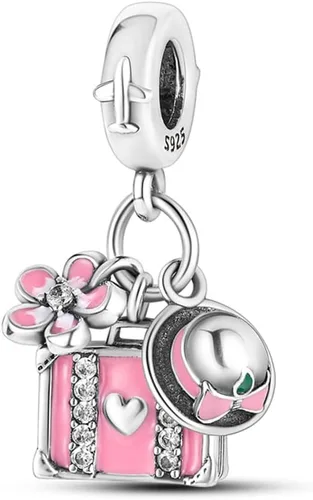 Miniatura 14 de Pandach 925 Sterling Silver Charms for Bracelets Necklace with 5A CZ Stones Dangle Pendant Bead Jewelry Beads Gifts for Women