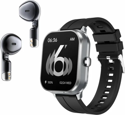 Miniatura 9 de Tuanzi D8Pro - Reloj inteligente TFT de 2.01 pulgadas con audífonos, reloj inteligente TWS, auriculares inalámbricos Bluetooth, monitor de salud