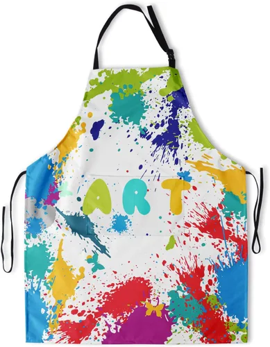Delantal resistente a las manchas con cuello ajustable y bolsillos para adultos unisex, mujeres, hombres, chef, horneado, cocina, barbacoa, parrilla