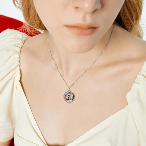 Miniatura 2 de YAFEINI Pandavacabúhopolillagatodelfínpingüinofénixunicornio collar de plata esterlina amante de los animales regalo para mujeres joyería