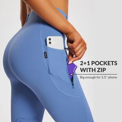 Miniatura 8 de baleaf Pantalones de equitación para mujer, pantalones ecuestres con parche en la rodilla, mallas de equitación con trabillas para cinturón