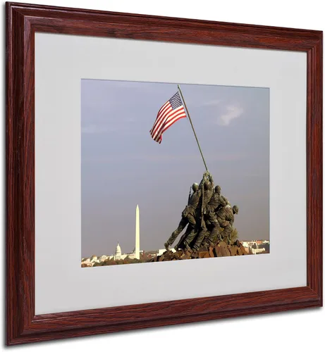 Trademark Fine Art CATeyes - Lienzo conmemorativo para pared, marco de madera, 16 x 20 pulgadas