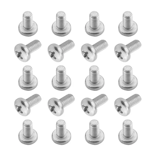 Miniatura 67 de Tornillos de máquina de jalar de perilla M4-0.028x0.197 in M4-0.028x0.197 in Tornillos de cabeza plana métrica Phillips Drive Tornillo de cabeza