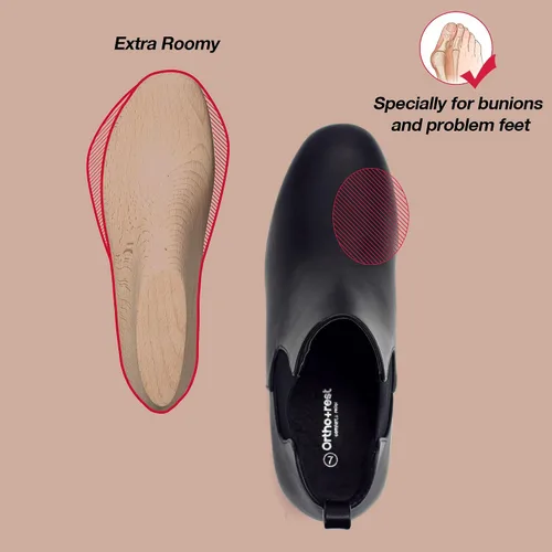 Miniatura 3 de Ortho+rest Botas ortopédicas Chelsea para mujer con punta ancha para pies de juanetes