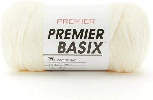 Miniatura 35 de Premier Yarns Basix, hilo de estambre sólido, hecho de acrílico, hilo ideal para ganchillo y tejer, Pecan, 359 yardas 1115-35 Pecan