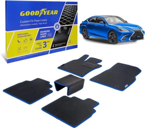 Miniatura 10 de Goodyear Alfombrillas de automóvil para todo tipo de clima, ajuste personalizado para Toyota 4Runner 10-12, juego de 5 piezas, revestimientos