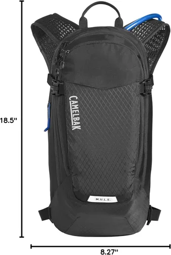 Miniatura 9 de CamelBak M.U.L.E. 12 Mochila de hidratación para bicicleta de montaña, color negro, 100 onzas Negro 2.0