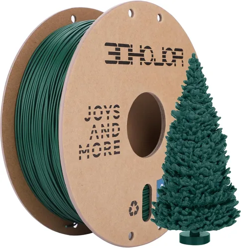 Miniatura 58 de 3DHoJor PLA+ 3D Printer Filament Bundle, Multicolor PLA+ Filament 1.75mm, Vacuum Packed, 0.25kg*8 Pack, 2kg Total, Black+Bone