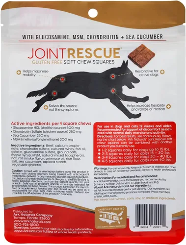 Miniatura 2 de ARK NATURALS Joint Rescue - Masticable para perros, sabor a carne, suplemento para articulaciones con glucosamina y condroitina, paquete de 2