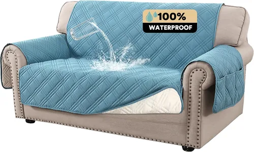 Miniatura 11 de PrinceDeco - Funda para sofá reclinable 100% impermeable, funda para sofá para sala, protector de muebles resistente al agua con correas elásticas