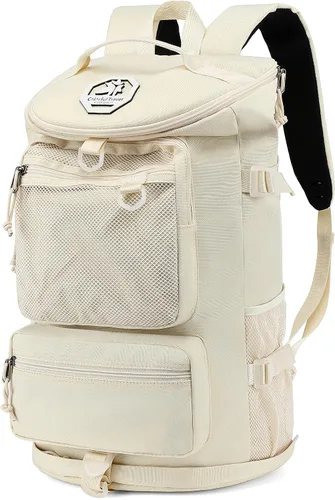 Miniatura 21 de Kalesi Bolsa de lona para gimnasio, 4 vías, impermeable, con compartimento para zapatos, para viajes, deporte, senderismo, laptop