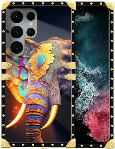 Miniatura 25 de Funda compatible con Samsung Galaxy S22 Ultra, funda protectora de TPU suave a prueba de golpes de 4 libélulas en la flor para Samsung Galaxy S22