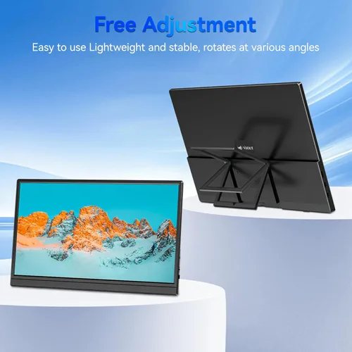 Miniatura 4 de Veout Monitor portátil de 15.6 pulgadas, 1080P USB-C HDMI Monitor de viaje ultradelgado con soporte, cuidado de los ojos, segunda pantalla externa