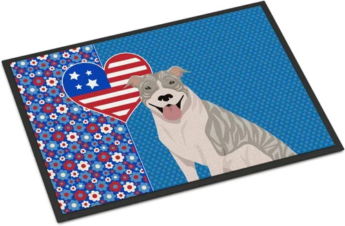Miniatura 29 de Caroline's Treasures WDK5119JMAT Airedale Terrier USA - Tapete para interiores o exteriores, 24 x 36 pulgadas, tapete para puerta delantera