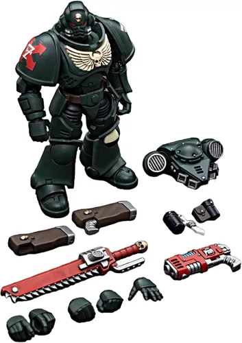 Miniatura 2 de JOYTOY Warhammer - Figuras de acción 40K 1/18 Dark Angels Intercessors, 4 unidades, modelo coleccionable para niños de 15 años o más, 4.8 pulgadas