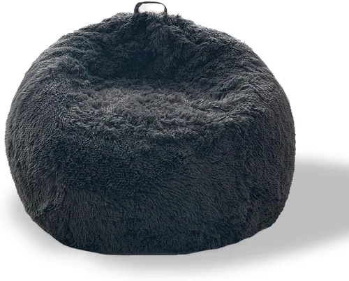 Miniatura 50 de BCU Funda para Silla Puf Ultra Suave Esponjosa de Piel Sintética Falsa Funda para Puf de Felpa Funda para Sillas de Sala de Estar para Adultos