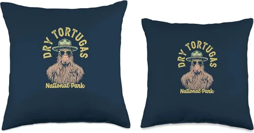 Miniatura 3 de Dry Tortugas National Park Sasquatch Ranger Funny Throw Pillow