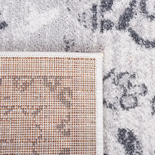 Miniatura 4 de SAFAVIEH Colección Toscana - Alfombra de pasillo, 2 x 9 pies, color marfil y gris, diseño oriental, no desprende pelusa y de fácil cuidado, ideal