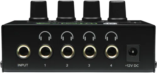 Miniatura 2 de Mackie Serie HM, amplificador de auriculares de 4 vías, accesorio mezclador de 1 canal x 4 auriculares (HM-4), negro