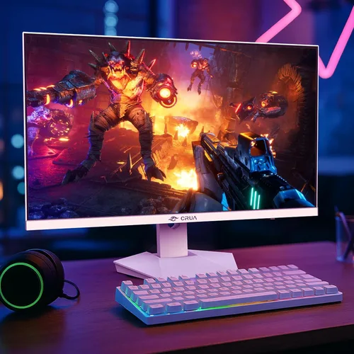 Miniatura 7 de CRUA Monitor para juegos de 27 pulgadas y 240 Hz, pantalla IPS QHD 2560 x 1440, AMD FreeSync, 120% sRGB, altavoces integrados, filtro de luz azul