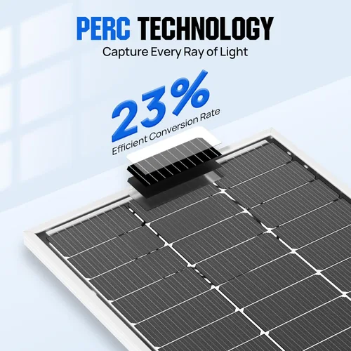 Miniatura 5 de ECO-WORTHY Panel solar bifacial de 200 vatios, 2 unidades de panel solar monocristalino de 100 vatios, módulo fuera de la red, energía FV