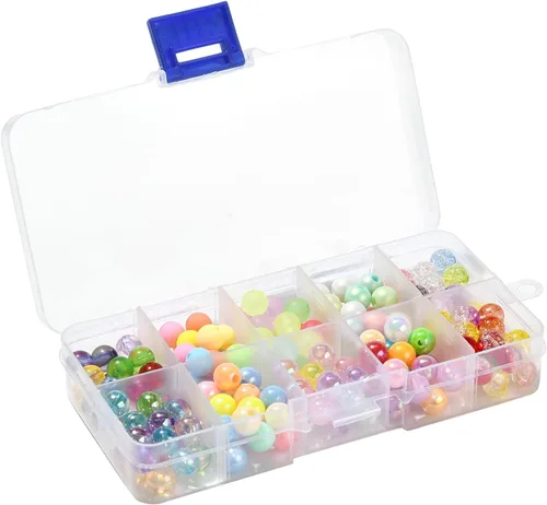 Miniatura 7 de LiQunSweet 200 cuentas acrílicas opacas de 0.315 pulgadas (0.315 in), cuentas redondas de color AB, cuentas sueltas espaciadoras para fabricación
