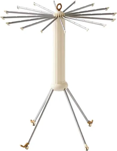 Miniatura 10 de Clothes Drying Rack Foldable,360° Rotatable Holder for Clothing,Aluminum Laundry Stand,Load Capacity 110lbs,with 16 Expandable Rods and Lockable