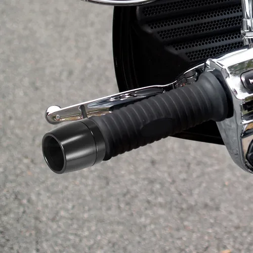 Miniatura 2 de Motoforti 2 unids Universal 0.709 in Manillar End Tapas Plug Bar End CNC Aleación de aluminio para motocicleta Negro