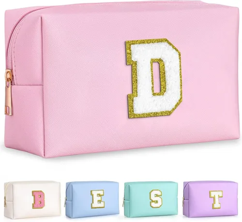 Miniatura 135 de TOPEAST - Bolso de maquillaje para mujer, G Blanco nacarado-rosa