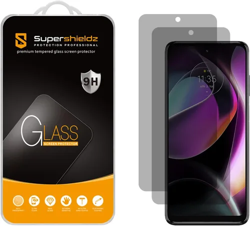 Supershieldz Paquete de 2 protectores de pantalla antiespía diseñado para Motorola Moto G 5G (2022) [no apto para Moto G Stylus 5G], vidrio