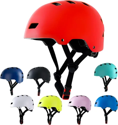 Miniatura 16 de Casco de bicicleta en 3 tallas para adolescentes, niños, jóvenes, adultos, Bavilk Casco de monopatín ajustable multideporte para bicicleta, Negro