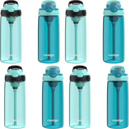 Miniatura 41 de Contigo Botella de agua con pajita para niños con tapa AUTOSPOUT de 20 onzas, arándano Azul (Arándano)