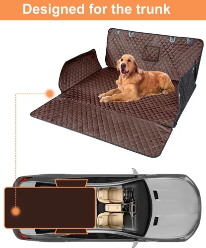Miniatura 2 de PETICON Funda para compartimiento de carga para SUV para perros, forro de carga para mascotas impermeable, alfombra para asiento de perros para SUV