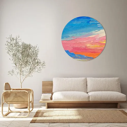 Miniatura 5 de PATIKIL Paneles de lienzos de pintura para pintura, paquete de 4 paneles redondos de madera de 12 x 12 pulgadas, paneles de arte en blanco estirados