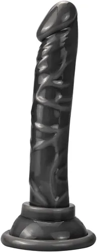 Juguete sexual anal con consolador realista pequeño, material seguro para el cuerpo, con fuerte ventosa para jugar con manos libres, punto G vaginal