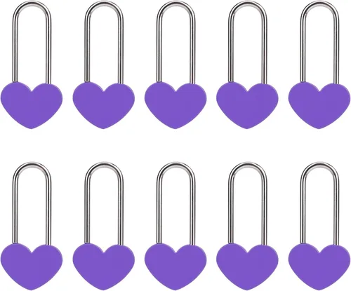 Miniatura 40 de Candado de amor VeYocilk de 3.5" 50mm en forma de corazón, candado de corazón negro para deseos de amor, ideal para bodas, San Valentín