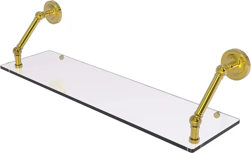 Miniatura 47 de Allied Brass PR-1/22-ORB Pr - Estante de vidrio con bordes biselados de 1 pulgada, 22 pulgadas, bronce aceitado