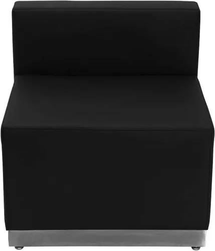 Miniatura 5 de Flash Furniture HERCULES Alon Series Black LeatherSoft Configuración de recepción, 3 piezas Negro