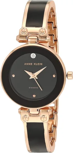 Miniatura 46 de Anne Klein Reloj de pulsera con esfera de diamantes genuinos