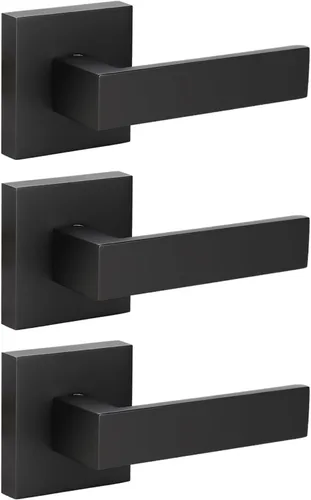 Miniatura 29 de KNOBWELL - Juego de cerradura con 1 picaporte resistente para puertas de una cara, ideal para puertas interiores reversibles, 0.93 libras